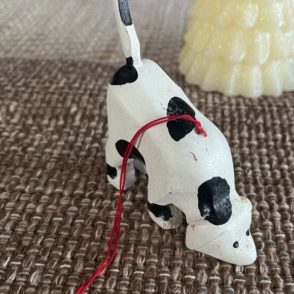 Vintage wood dog Christmas ornament artist collection - Picture 3 of 12